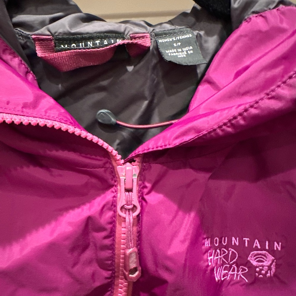 Mountain Hardwear Womens Pink Rain Jacket